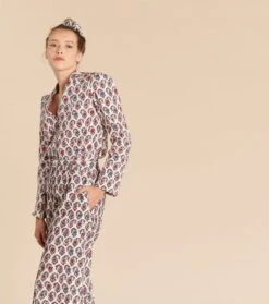 Pantalon LOUISI Velours Pondichéry écru -Mode Vêtements Magasin pantalon louisi pondichery.3