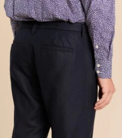 Pantalon MARIO Lainage Bleu Nuit -Mode Vêtements Magasin pantalon mario