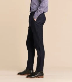 Pantalon MARIO Lainage Bleu Nuit -Mode Vêtements Magasin pantalon mario.3