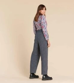 Pantalon MIRA PETIT SAPIN Bleu Blanc 10 Pantalon MIRA PETIT SAPIN Bleu Blanc -Mode Vêtements Magasin pantalon mira.1