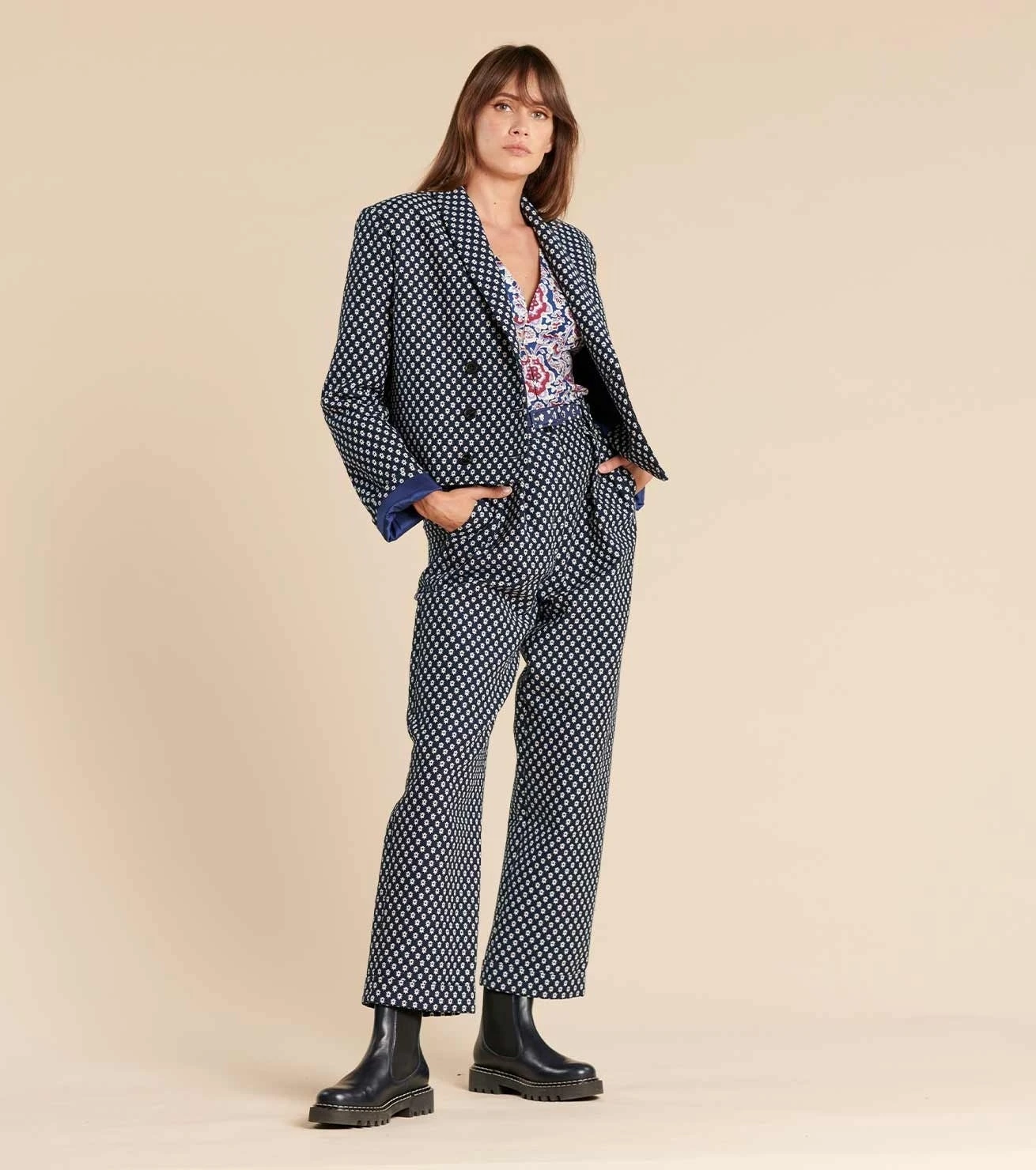 Pantalon MIRA PETIT SAPIN Bleu Blanc 7 Pantalon MIRA PETIT SAPIN Bleu Blanc – Image 7