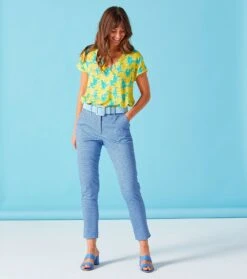 Mode Vêtements Magasin -Mode Vêtements Magasin pantalon prado paisley bleu4