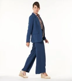 Veste FLAVIE Bleu Pétrole 8 Veste FLAVIE Bleu Pétrole -Mode Vêtements Magasin pantalon prisca.1 2