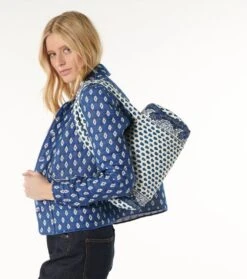 Sac PETIT ESCAMPADOU Mouche Blanc/bleu 6 Sac PETIT ESCAMPADOU Mouche Blanc/bleu -Mode Vêtements Magasin petit voyage mouche bleu.2 2