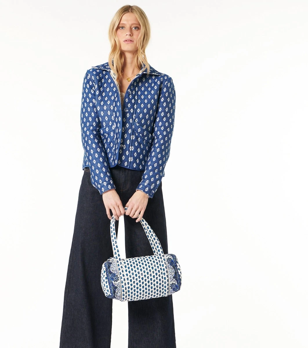 Sac PETIT ESCAMPADOU Mouche Blanc/bleu 4 Sac PETIT ESCAMPADOU Mouche Blanc/bleu – Image 4