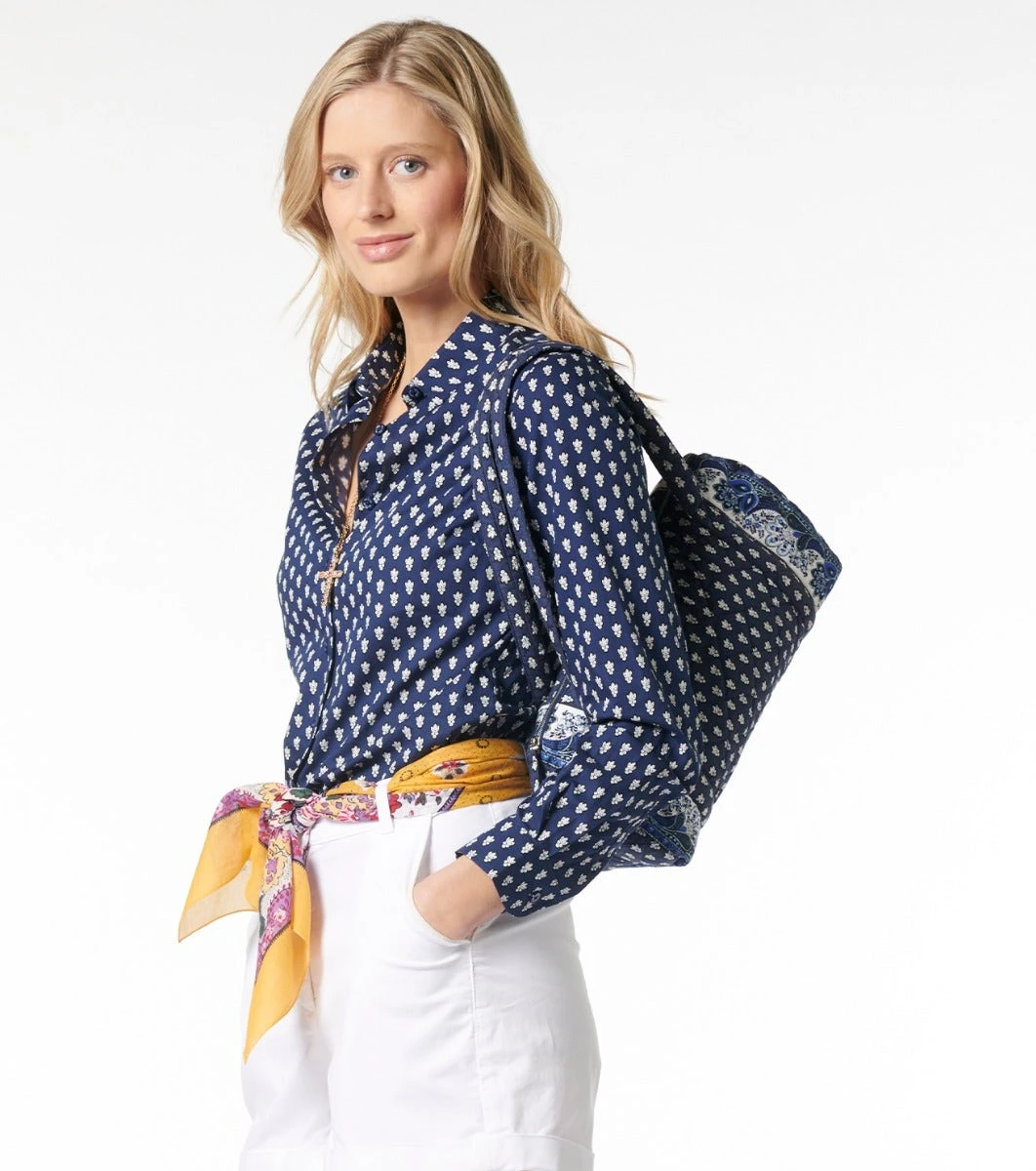 Sac PETIT ESCAMPADOU Mouche Marine Et Blanc 3 Sac PETIT ESCAMPADOU Mouche Marine Et Blanc – Image 3