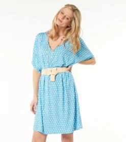 Robe MARCIA Fleur De Maussane Bleu