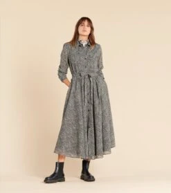 Robe ADA Marguerite Noir Et Blanc -Mode Vêtements Magasin robe ada margueritte.3jpg