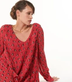 Robe ALESSIA Mouries Rouge -Mode Vêtements Magasin robe alessia.3