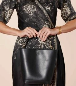 Robe ANGELE Arlaten Noir Nacre -Mode Vêtements Magasin robe angele.5