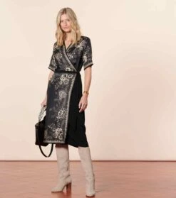 Robe ANGELE Arlaten Noir Nacre