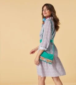 Robe BIANCA Mini Florentine Ciel Céladon -Mode Vêtements Magasin robe bianca.1