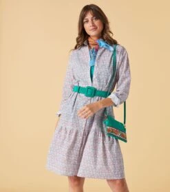 Robe BIANCA Mini Florentine Ciel Céladon -Mode Vêtements Magasin robe bianca.2