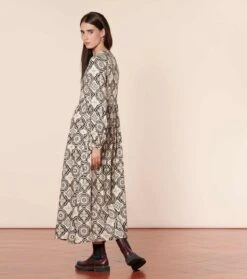 Robe BJORK "Mosaïque Grand" Nacre Noir