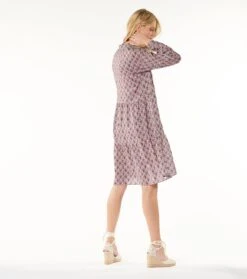 Robe BLANCHE Bouquet Bucolique écru Framboise -Mode Vêtements Magasin robe blanche