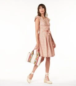 Robe BRIGITTE Fleur D'Arles Abricot