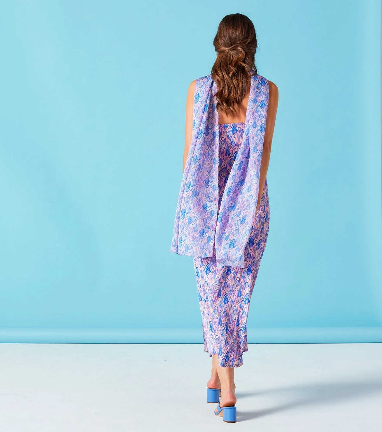 Robe COLOMBE Plume Lavande Rose 4 Robe COLOMBE Plume Lavande Rose – Image 4