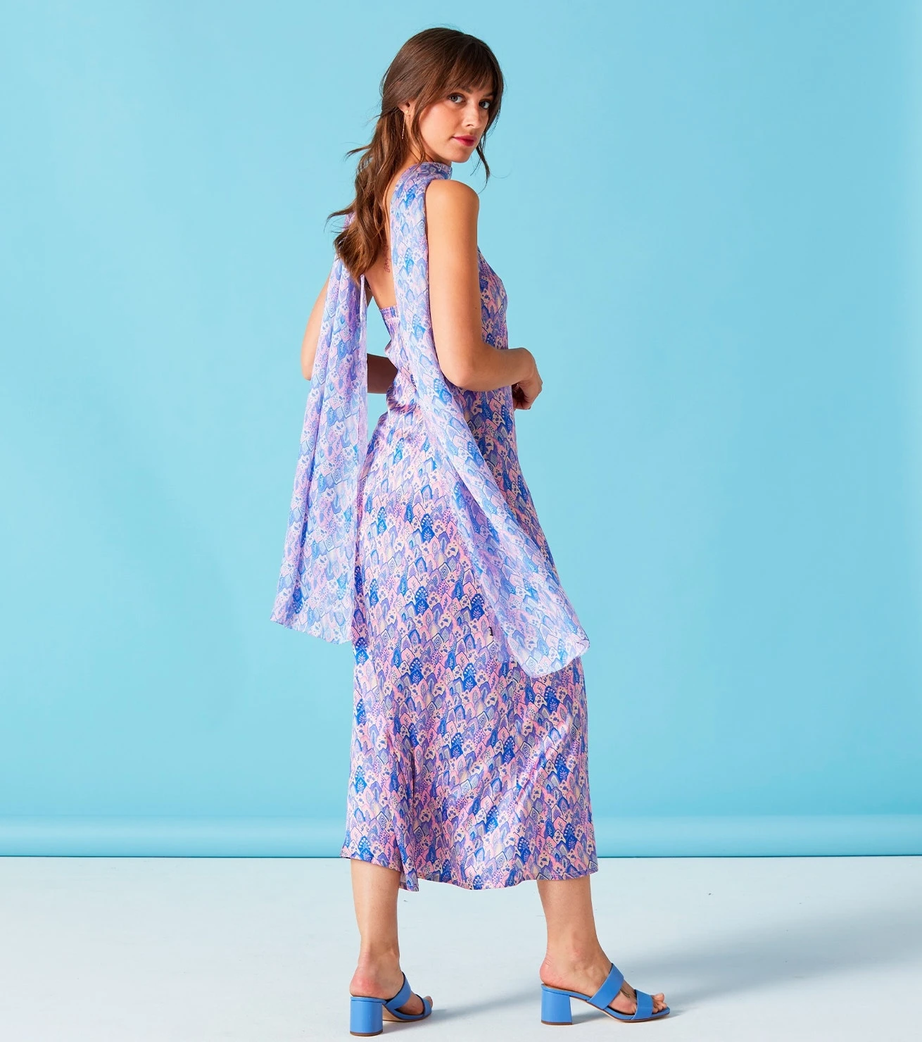 Robe COLOMBE Plume Lavande Rose 5 Robe COLOMBE Plume Lavande Rose – Image 5