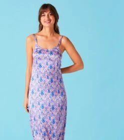 Robe COLOMBE Plume Lavande Rose 14 Robe COLOMBE Plume Lavande Rose -Mode Vêtements Magasin robe colombe plume.7 1