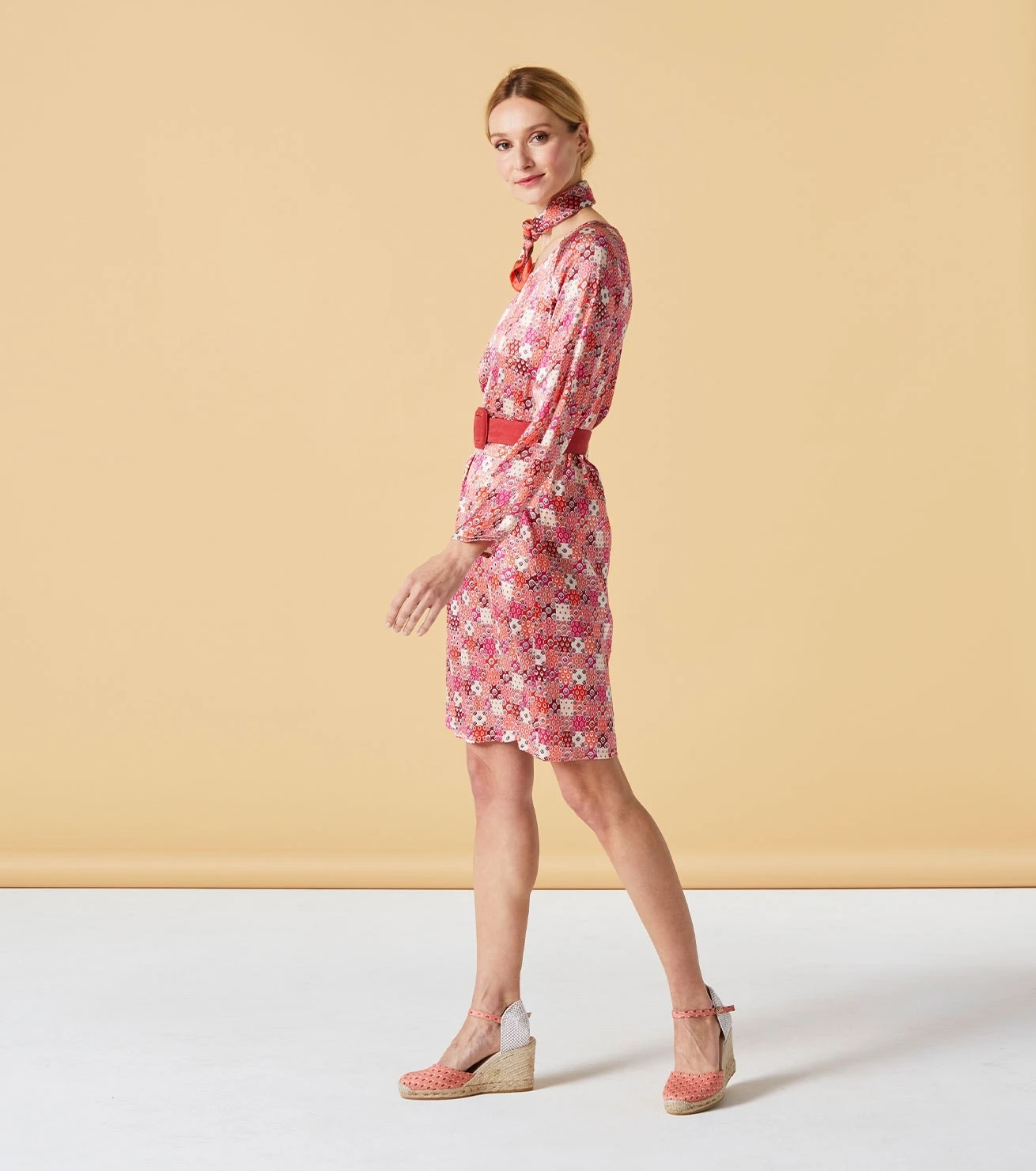 Robe DIANA LIBERTO Terracotta 2 Robe DIANA LIBERTO Terracotta – Image 2