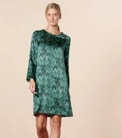 Robe DIANA Plume Verte