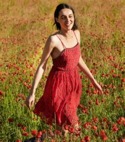 Robe EMINE Mouries Rouge -Mode Vêtements Magasin robe emine mouries 1