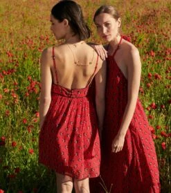 Robe EMINE Mouries Rouge -Mode Vêtements Magasin robe emine mouries 2