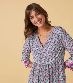 Robe FONDA Mini Boutis Menthe Framboise