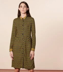 Robe FRANCE Petit Royal Noir Ocre 6 Robe FRANCE Petit Royal Noir Ocre -Mode Vêtements Magasin robe france petit royal.2