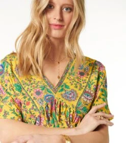 Robe GAÏA Cassis Soleil Fuchsia -Mode Vêtements Magasin robe gaia.4