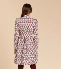 Robe HONORINE Pondichéry écru -Mode Vêtements Magasin robe honorine