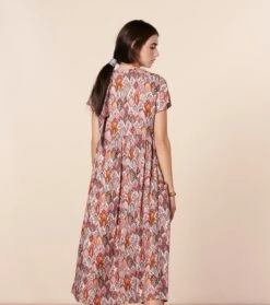 Robe JACQUELINE Plume Rouge -Mode Vêtements Magasin robe jacqueline plume.3