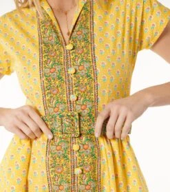 Robe JANILLE Fleur Des Champs Soleil Corail 10 Robe JANILLE Fleur Des Champs Soleil Corail -Mode Vêtements Magasin robe janille.3 1