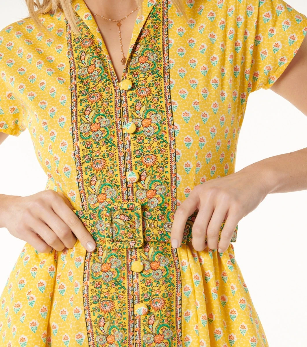 Robe JANILLE Fleur Des Champs Soleil Corail 5 Robe JANILLE Fleur Des Champs Soleil Corail – Image 5