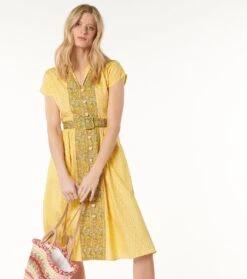 Robe JANILLE Fleur Des Champs Soleil Corail