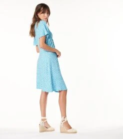 Robe JULIE Fleurs De Maussane Bleu 7 Robe JULIE Fleurs De Maussane Bleu -Mode Vêtements Magasin robe julie fleur de maussane.1