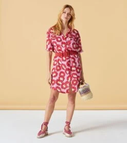 Robe KAREN Grande Margueritte Fuchsia 8 Robe KAREN Grande Margueritte Fuchsia -Mode Vêtements Magasin robe karen marguerite.3