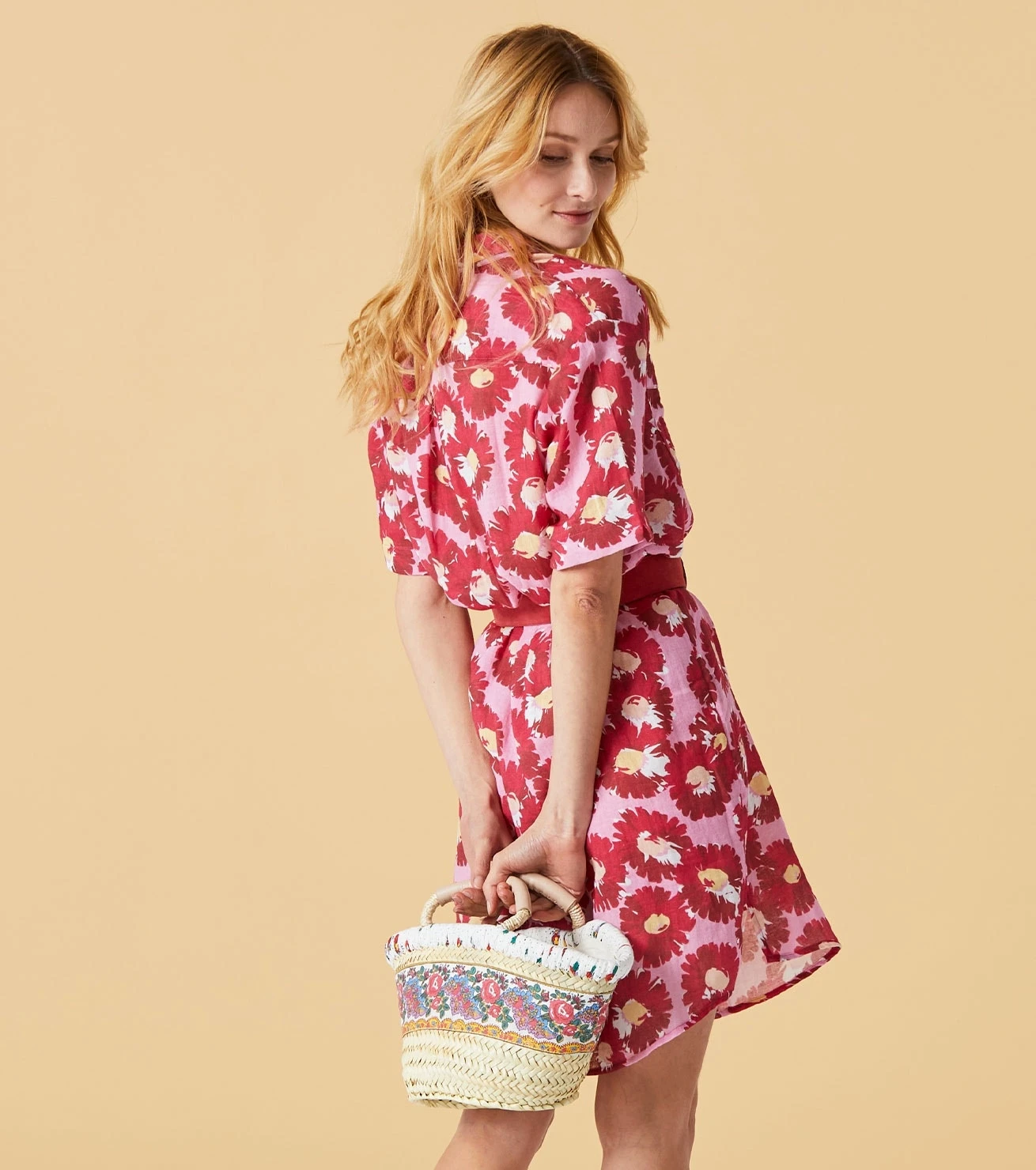 Robe KAREN Grande Margueritte Fuchsia 5 Robe KAREN Grande Margueritte Fuchsia – Image 5