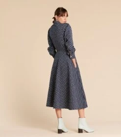Robe LALLIE Mouche Marine 9 Robe LALLIE Mouche Marine -Mode Vêtements Magasin robe lallie mouche.2