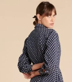 Robe LALLIE Mouche Marine 11 Robe LALLIE Mouche Marine -Mode Vêtements Magasin robe lallie mouche.4