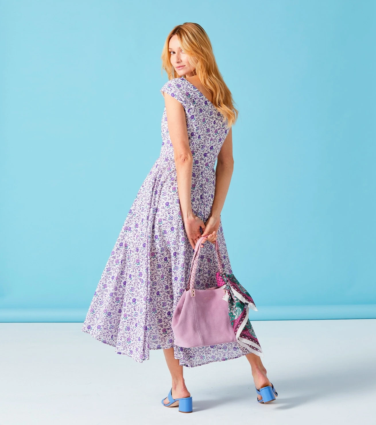 Robe MADRILENE Oeillet écru Lavande 5 Robe MADRILENE Oeillet écru Lavande – Image 5