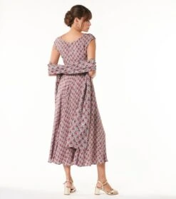 Robe MADRILENE Bouquet Bucolique écru Framboise 8 Robe MADRILENE Bouquet Bucolique écru Framboise -Mode Vêtements Magasin robe madrilene.1