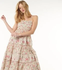 Robe MANOLA Petit Cassis Amande Rose 8 Robe MANOLA Petit Cassis Amande Rose -Mode Vêtements Magasin robe manola.2 1