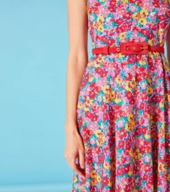 Robe MARGARET Florentine Fuchsia -Mode Vêtements Magasin robe margaret3