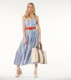 Robe MARGARITA Frise Petite Narcisse Blanc Bleu