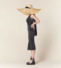 Robe MARIA Gouttes Noir-Multico -Mode Vêtements Magasin robe maria