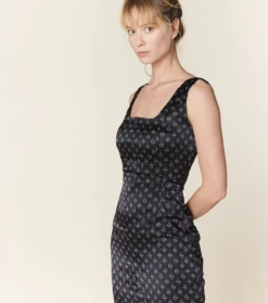 Robe MARIA Gouttes Noir-Multico -Mode Vêtements Magasin robe maria.2