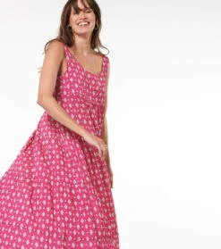 Robe MARINE Merveille Fuchsia Corail -Mode Vêtements Magasin robe marine merveille.1