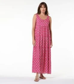 Robe MARINE Merveille Fuchsia Corail -Mode Vêtements Magasin robe marine merveille.3