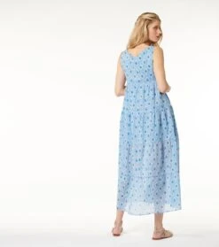 Robe MARINE Rêves D'Orient Blanc Bleu -Mode Vêtements Magasin robe marine reve d orient.1